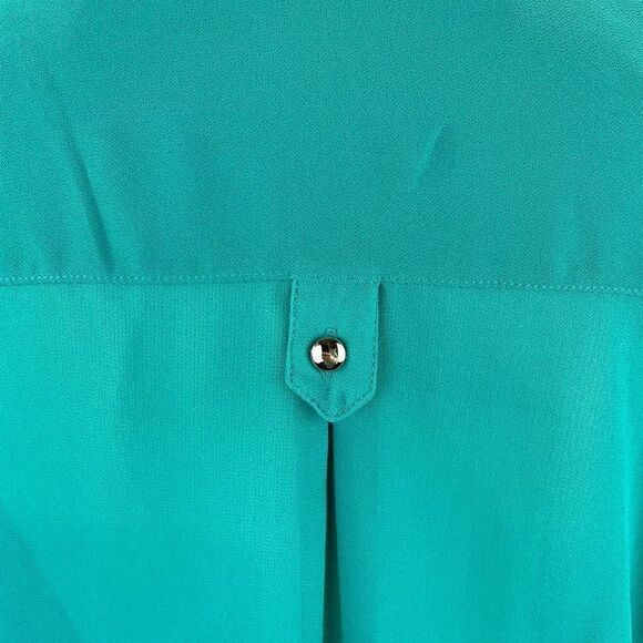 NWT My Michelle Sheer Green Blouse Top Size L - Picture 11 of 14